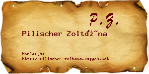 Pilischer Zoltána névjegykártya